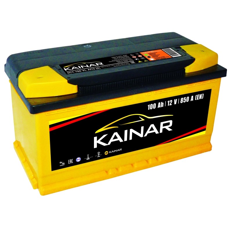 Акумулятор стартерний 6СТ-100 АПЗ (-/+) KAINAR